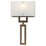 Carlyle Quattro Wall Sconce - Gilded Brass / Ivory Wisp