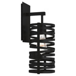 Tempest Hanging Wall Light - Matte Black / No Glass