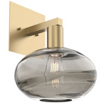 Coppa Wall Sconce - Gilded Brass / Optic Smoke