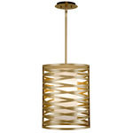 Tempest Large Pendant - Gilded Brass / Frosted Glass