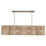 Tweed Linear Suspension - Gilded Brass / No Glass