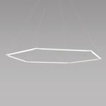 Z-Bar Honeycomb Pendant - Matte White