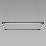 Z-Bar Square Pendant - Matte Black