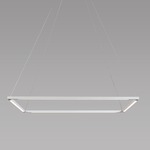 Z-Bar Square Pendant - Matte White