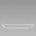 Z-Bar Square Pendant - Silver