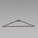 Z-Bar Triangle Pendant - Matte Black