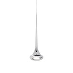 Bach Mini Pendant - Chrome / Frosted
