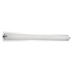 Lighthouse Bathroom Vanity Light - Brushed Nickel / White Opal