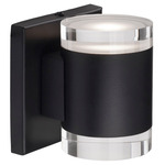 Norfolk Wall Sconce - Black / Clear