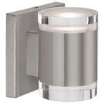 Norfolk Wall Sconce - Brushed Nickel / Clear