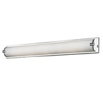 Charlotte Bathroom Vanity Light - Chrome / White Opal