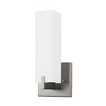 Stratford Wall Sconce - Brushed Nickel / White Opal