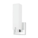 Stratford Wall Sconce - Chrome / White Opal