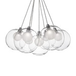 Bolla Chandelier - Chrome / Clear