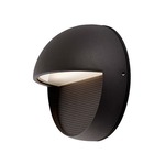 Byron Round Outdoor Wall Light - Black / White
