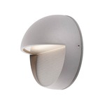 Byron Round Outdoor Wall Light - Light Grey / White