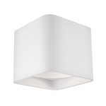 Falco Square Ceiling Flush Light - White