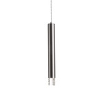 Pendula Metallic Pendant - Brushed Nickel / Crystal