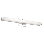 Latitude Slim Bathroom Vanity Light - Chrome / White