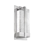 Gable Wall Sconce - Brushed Nickel / Clear Bubble