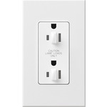 15A Dual Dimmable Tamper Resist Receptacle - Matte White