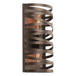 Tempest Wall Light - Flat Bronze / No Glass