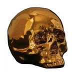 My Skull Porcelain Sculpture - Gold