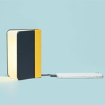 Mini+ Book Light and Phone Charger - Navy / Yellow Spine