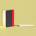 Mini+ Book Light and Phone Charger - Grey / Red Spine