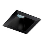 437SQ 3.25 Inch Square Deep Downlight Reflector Trim - Black Haze / Black Haze
