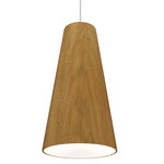 Conical Tapered Pendant - Blonde Freijo