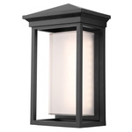 Overbrook Outdoor Wall Light - Matte Black / Opal