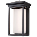 Overbrook Outdoor Wall Light - Matte Black / Opal