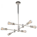 Tribeca Chandelier - Polished Nickel