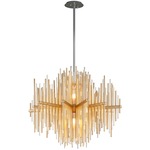 Theory Chandelier - Gold Leaf / Clear