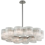 Circo Chandelier - Satin Silver Leaf / Clear