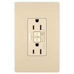 15 Amp Audible Alarm Tamper Resistant GFCI Outlet - Ivory
