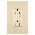 15 Amp Audible Alarm Tamper Resistant GFCI Outlet - Ivory