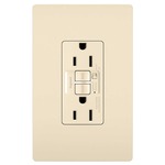 15 Amp Audible Alarm Tamper Resistant GFCI Outlet - Light Almond