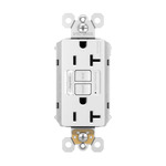 20 Amp Tamper Resistant GFCI Outlet with Night Light - White