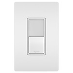 Single Pole / 3-Way Switch with Nightlight - White