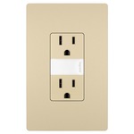 15 Amp Tamper Resistant Outlet with Nightlight - Ivory