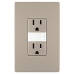 15 Amp Tamper Resistant Outlet with Nightlight - Nickel