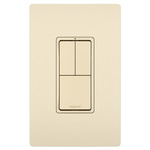 3-Module with Single Pole and 3-Way Switches - Light Almond