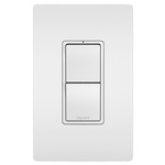 2-Module with Single Pole / 3-Way Switches - White