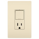 2-Module Switch and 15 Amp Outlet - Light Almond