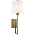 Maya Wall Sconce - Aged Brass / White