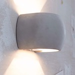 Castle Round Indoor / Outdoor Wall Light - Concrete