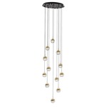 Dora Round Multi Light Pendant - Brass / Clear