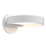 Light Guide Ring Wall Sconce - Satin White / White